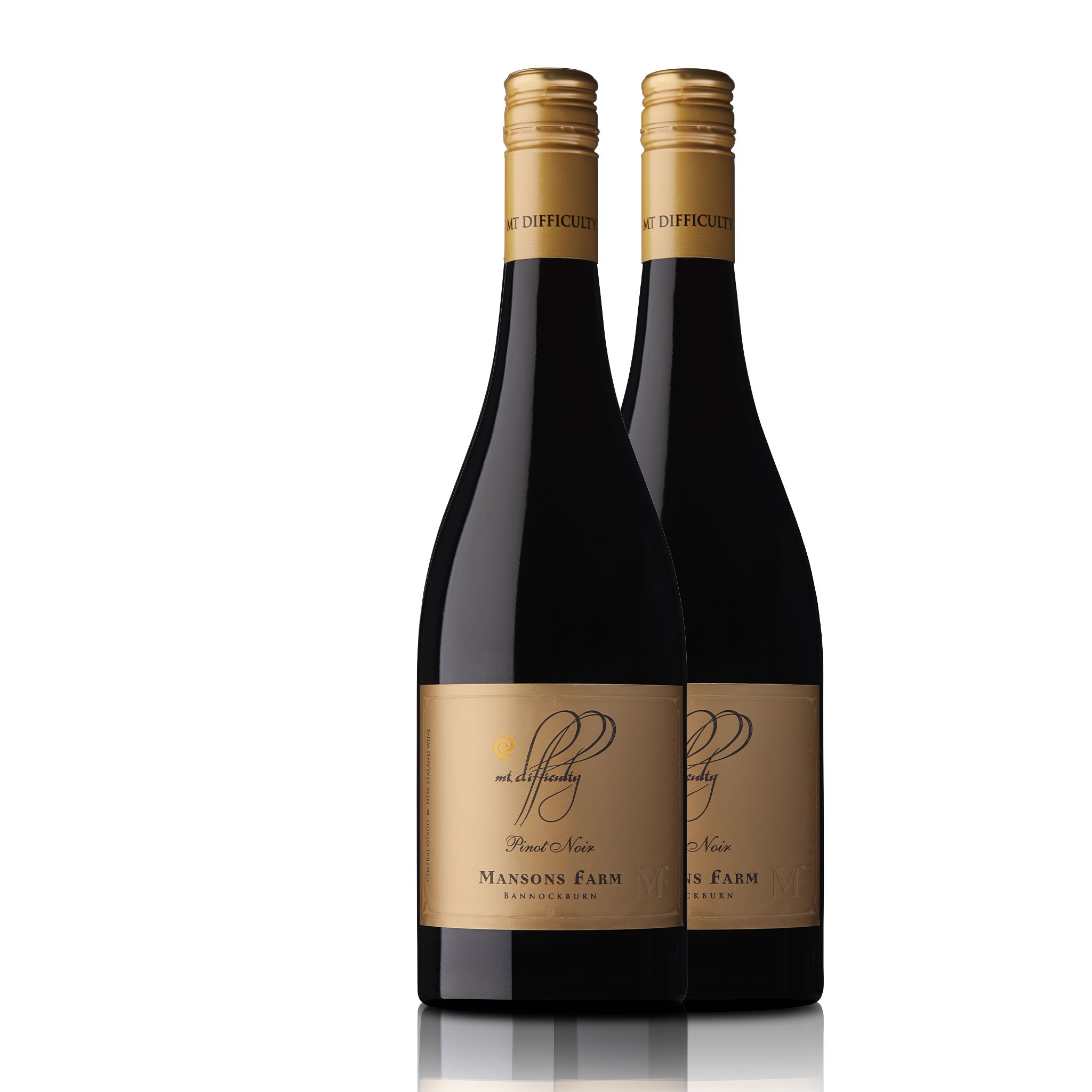 Mt Difficulty <br>Single Vineyard Mansons Farm Bannockburn Pinot Noir 2019 (Twin Pack)