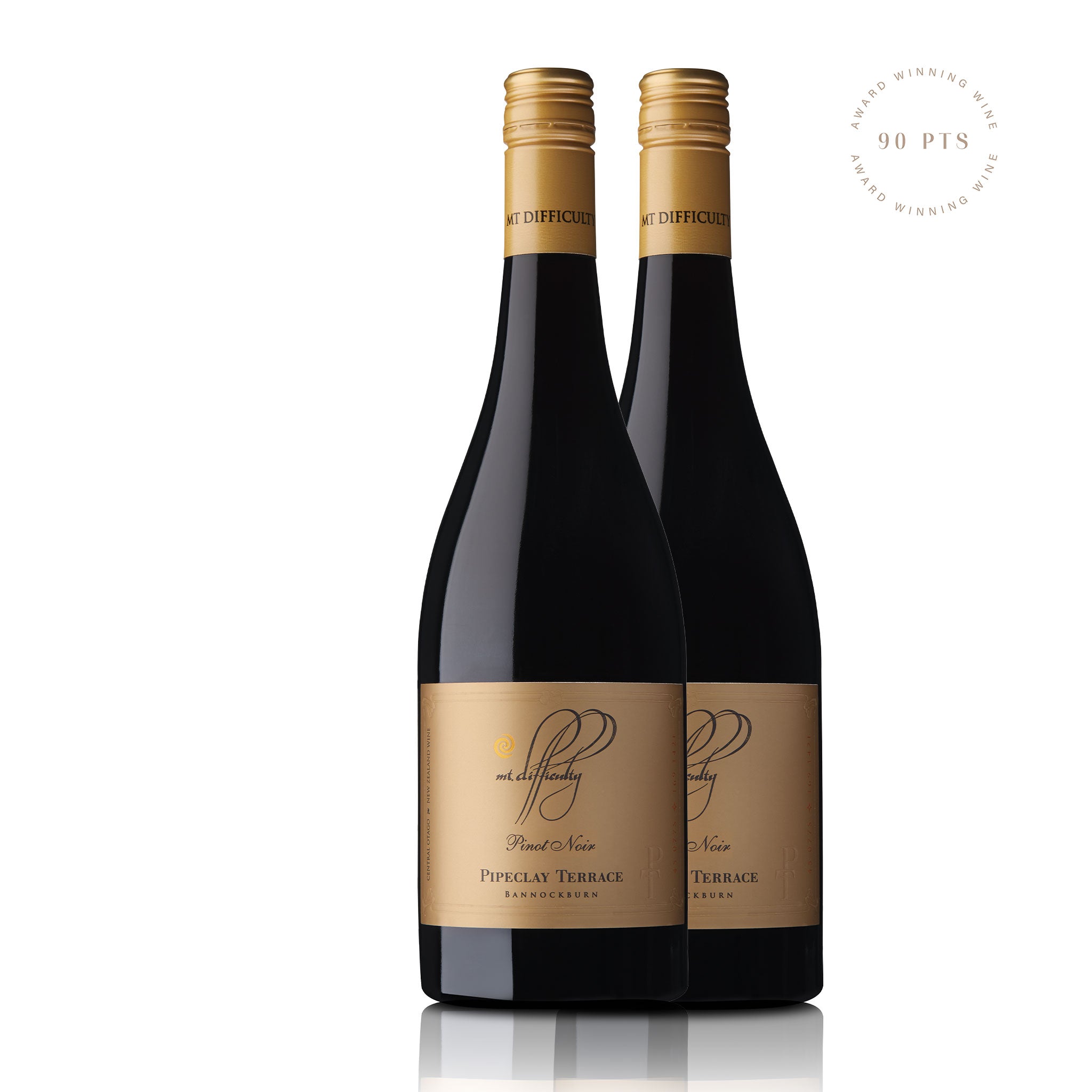Mt Difficulty <br>Single Vineyard Pipeclay Terrace Bannockburn Pinot Noir 2019 (Twin Pack)
